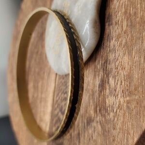 Steampunk antiquated bronze bracelet‎ gladiator striped B2738